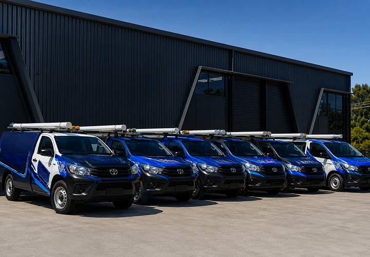 Fleet of North Strathfield Blocked Drains plumbing vans