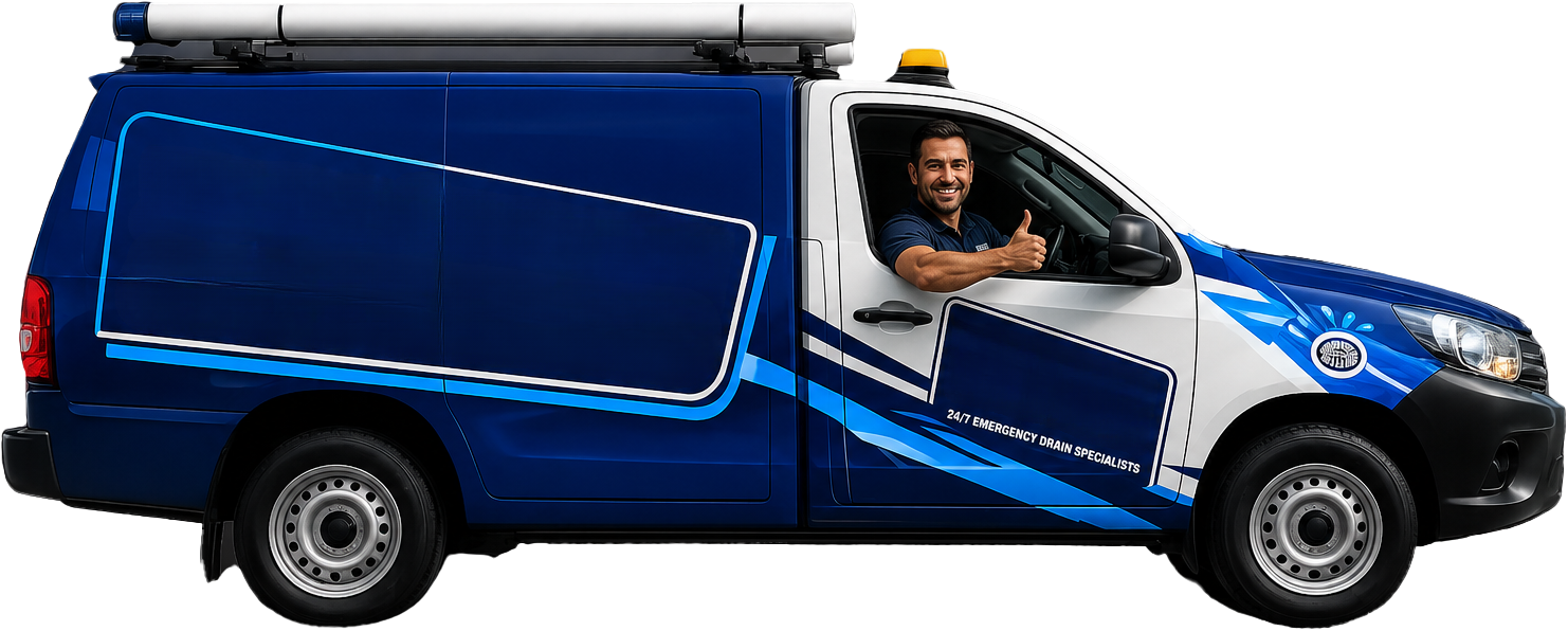 North Strathfield Blocked Drains service van