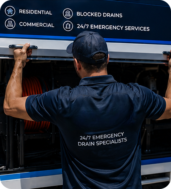 Licensed blocked drain plumber servicing a North Strathfield home